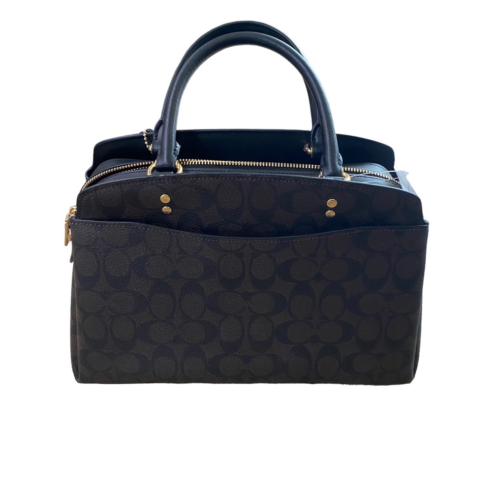 Coach Signature Lillie Carryall and Wallet Set Brown and Black NWT - Picture 2 of 10